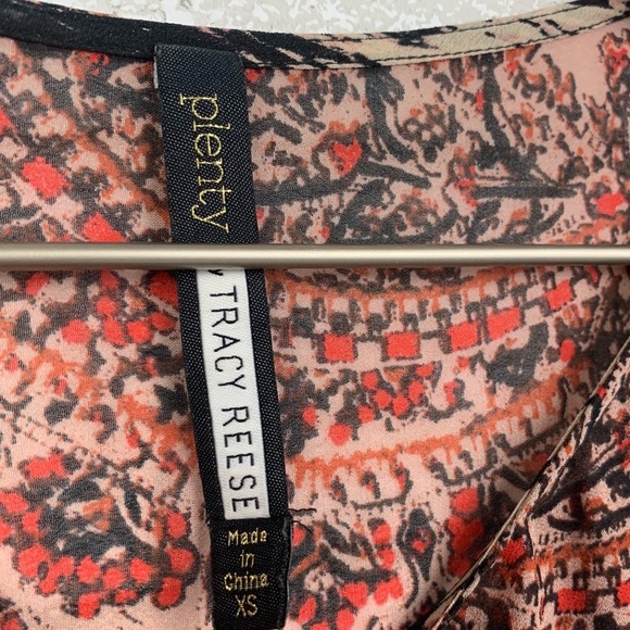 Plenty By Tracy Reese Ikat Pintuck Tunic Sz XS - Picture 4 of 6